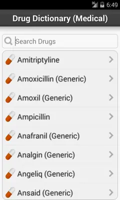 Drug Dictionary (Medical) android App screenshot 7